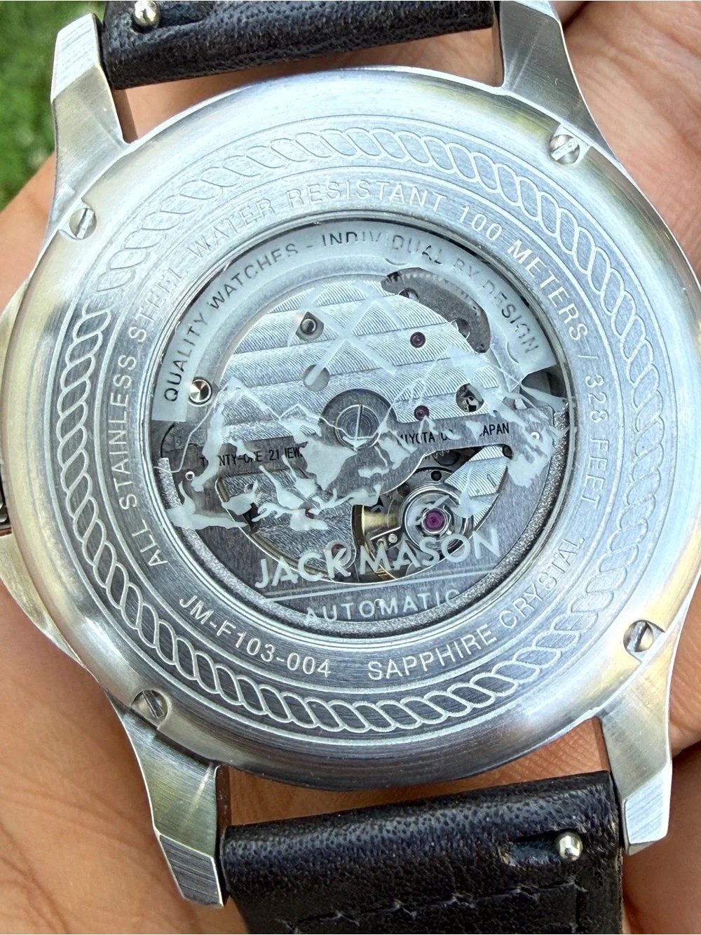 Jack Mason JM-F103  Field Watch Miyota Automatic leather/ bracelet Watch